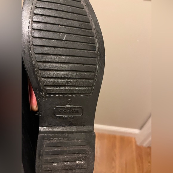 Coach rain boots with gold hardware - Picture 5 of 7